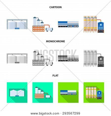 Vector Illustration Of Production And Structure Sign. Set Of Production And Technology Stock Vector 