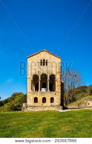 Oviedo, Spain - April 1, 2019: Church Of Santa Maria Del Naranco. A Pre-romanesque Church Built In A