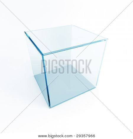 scatola vuota, rendering 3d