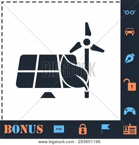 Eco Energy Saving. Perfect Icon With Bonus Simple Icons