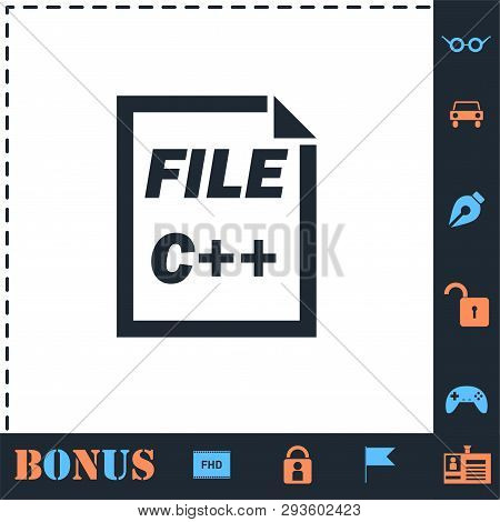 C Coding File. Perfect Icon With Bonus Simple Icons