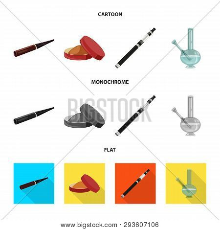 Vector Illustration Of Refuse And Stop Icon. Set Of Refuse And Habit Vector Icon For Stock.
