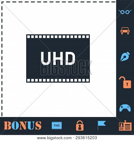 Tv Ultra Hd. Perfect Icon With Bonus Simple Icons