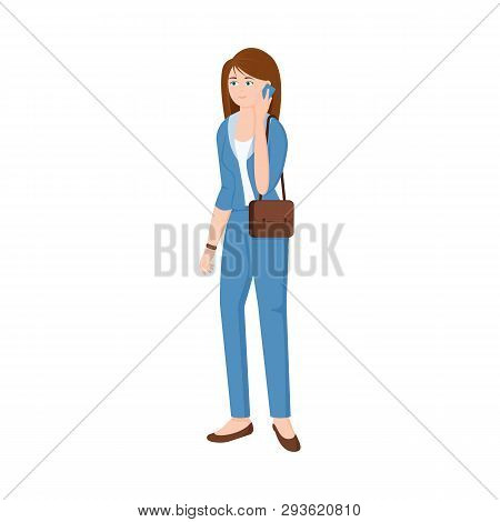 Vector Design Of Woman  And Business Icon. Set Of Woman  And Businessperson Stock Symbol For Web.