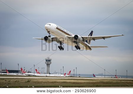 Airplane Takeoff From Airport