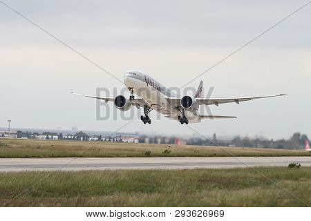Airplane Takeoff From Airport