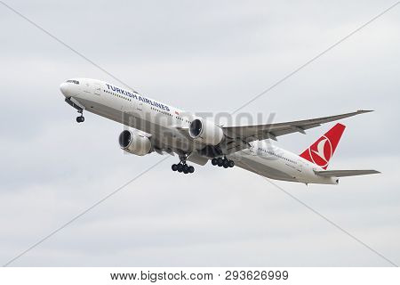 Airplane Takeoff From Airport