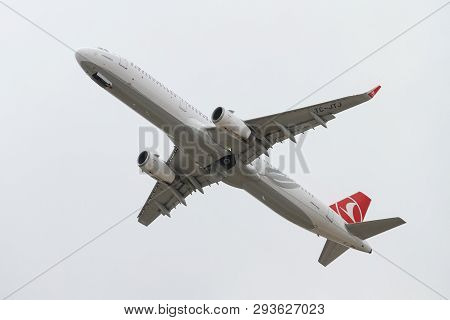 Airplane Takeoff From Airport