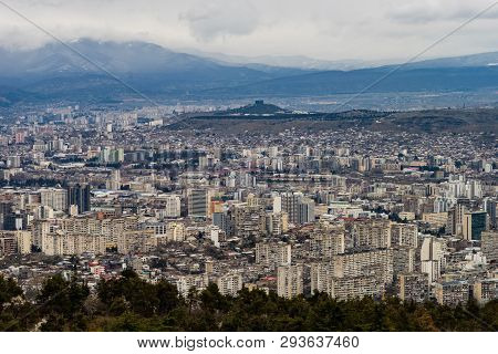 View To Tbilisi City From The Hill Top