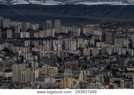 View To Tbilisi City From The Hill Top