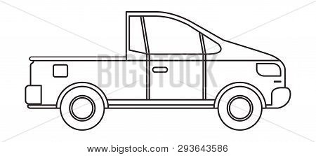 Platos Truck Isolated Icon Vector Illustration Design