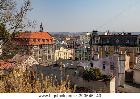 Grudziadz, Kujawsko-pomorskie / Poland - April, 5, 2019: Panorama Of The City Of Grudziądz. Building