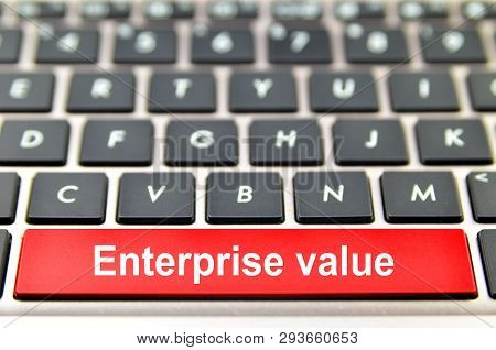 Enterprise Value Word On Computer Keyboard, 3d Rendering