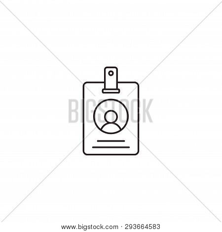 Id Card Or Name Tag Or Identification Card Business, Blank Design Illustration, Isolated