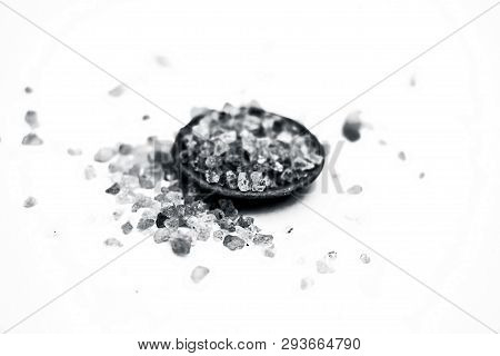 Close Up Of Popular Indian &asian Spices Isolated On White In A Glass Plate I.e.  Khatira Gond Or Qu