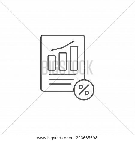 Tax Or Vat Form Icon Isolated On White Background