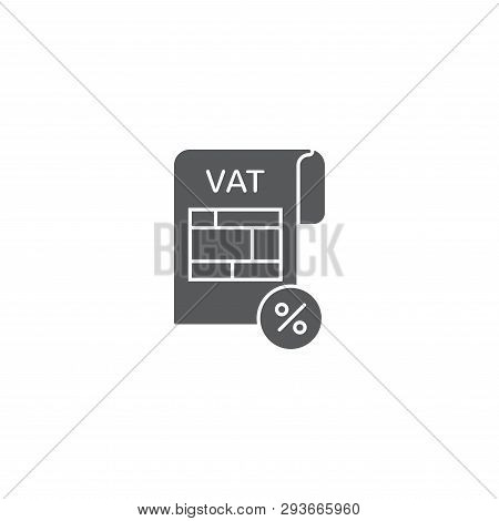 Tax Or Vat Form Icon Isolated On White Background
