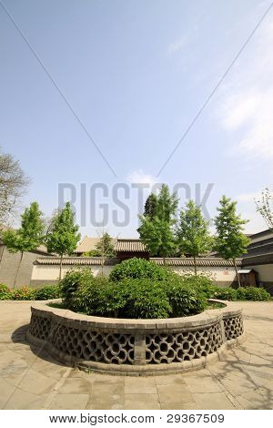 Chinese Traditional Architectural And Greening In A Park