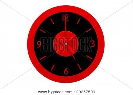 bellissimo orologio sul muro, 5a.m., 5p.m., il concetto di business
