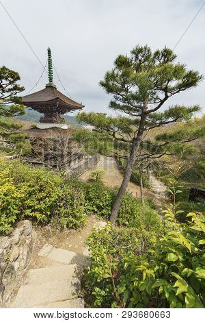 Two-story Pagoda Of Jojakko-ji Temple, Kyoto, Japan