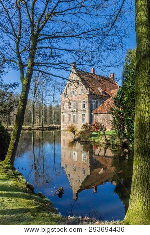 Garden And Historic House Welbergen In Ochtrup, Germany