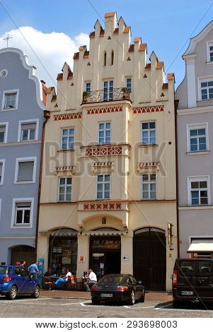 Landshut, Bavaria, Germany - June 04, 2014: The View Of The Historical Center Of Landshut