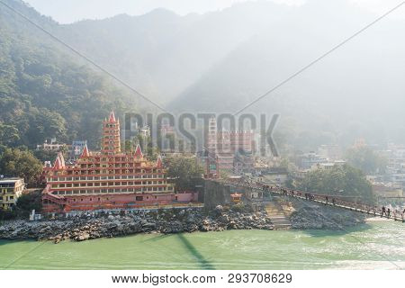 Trayambakeshwar Temple In Rishikesh, India. Trayambakeshwar Is Believed To Be One Of The Twelve Jyot