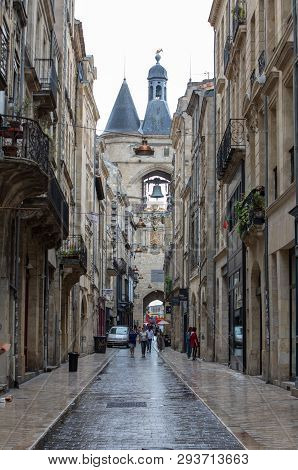 Bordeaux, France - September 9, 2018: La Grosse Cloche (great Bell15th Century), The Second Remainin