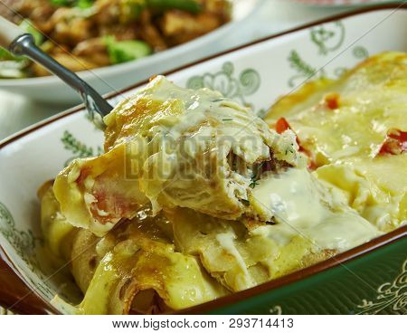 Creamy Pepperjack Chicken Enchiladas