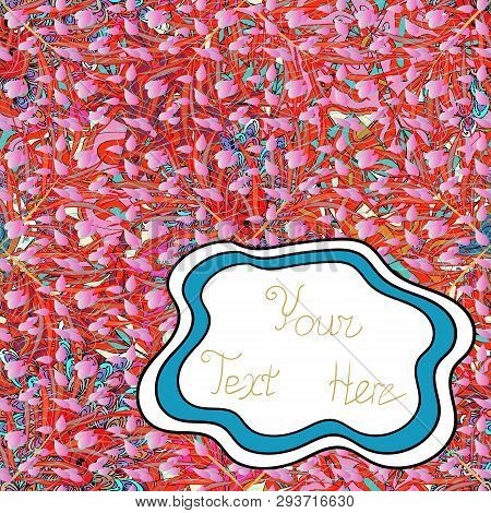 Design Wrapping And Gift Paper, Greeting Cards, Banner And Posters Design. Varicolowhite, Red And Pi