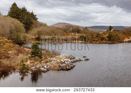 Conemara Lake With Vegetations And Mountains In Background
