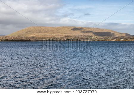 Mountain, Lake And Vegetation At Western Way Trail In Lough Corrib