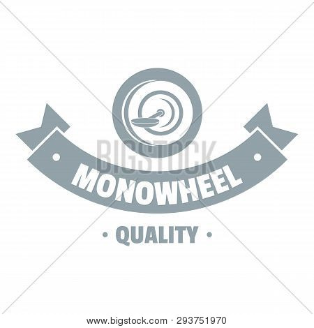 Modern Mono Wheel Logo. Simple Illustration Of Modern Mono Wheel Logo For Web