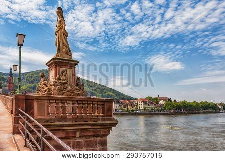 The Old Bridge In Heidelberg In Germany