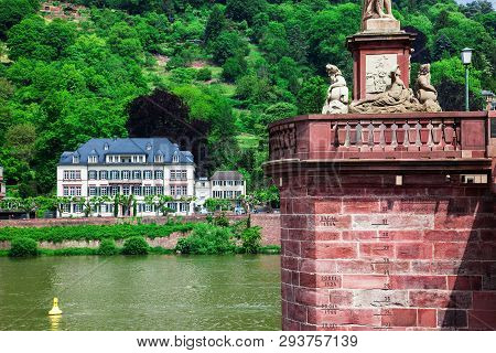 The Old Bridge In Heidelberg In Germany.