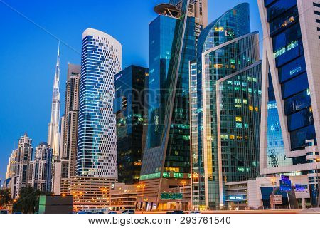 Architecture Od Business Bay In Dubai, Uae