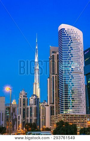 Architecture Od Business Bay In Dubai, Uae