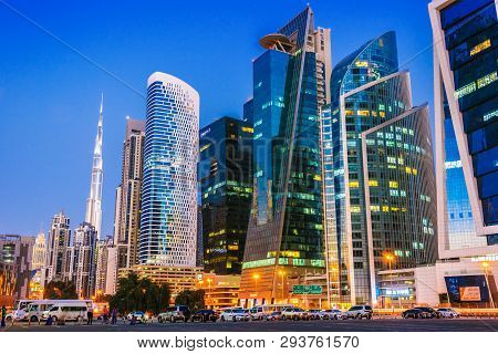 Architecture Od Business Bay In Dubai, Uae