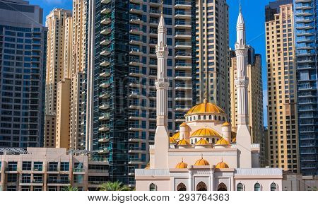 Modern Residential Architecture Of Dubai Marina, Uae