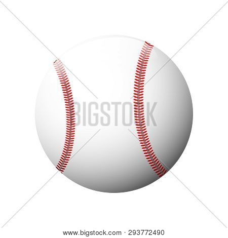 Baseball Icon In Trendy Design Style. Baseball Icon Isolated On White Background. Ball Icon Vector I