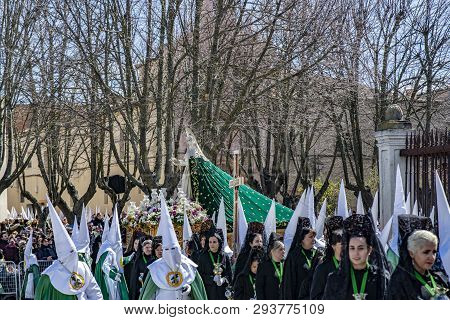 Procession Of Holy Week On Good Thursday Morning In Zamora