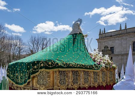 Procession Of Holy Week On Good Thursday Morning In Zamora