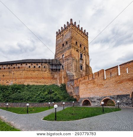 Tower Of Lutsk Castle. It Is The Most Prominent Landmark In Lutsk, Ukraine