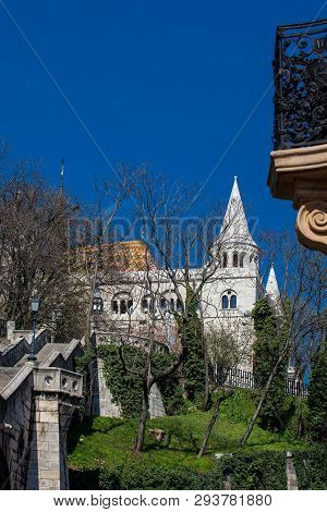 Fisherman Bastion A Terrace Located On The Buda Bank Of The Danube At The Castle Hill Built On 1902