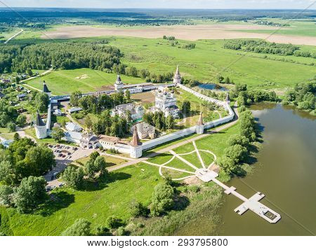 Joseph-volokolamsk Lavra Or Josepho-volotsky Monastery, And A Lake, Near Volokolamsk, Moscow Oblast,