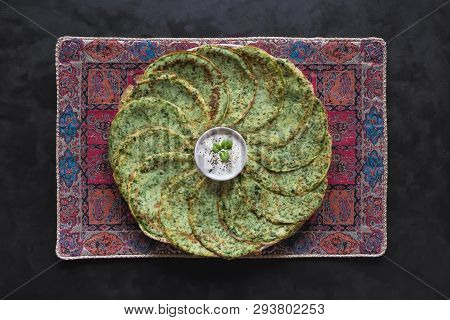 Spinach Adai - Indian Green Pancakes. Ramadan Food.