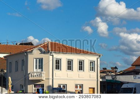 Chernomorets, Bulgaria - August 11, 2018: Typical Street Of Village Of Chernomorets, Burgas Region, 