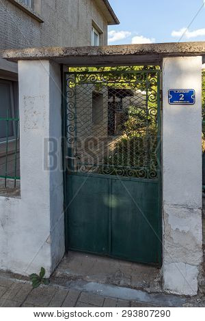 Chernomorets, Bulgaria - August 11, 2018: Typical Street Of Village Of Chernomorets, Burgas Region, 