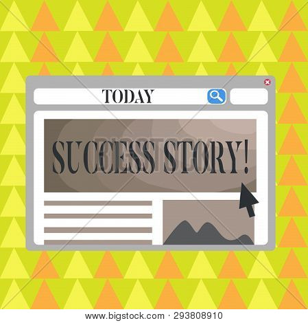 conceptual hand image photo free trial bigstock business success story template