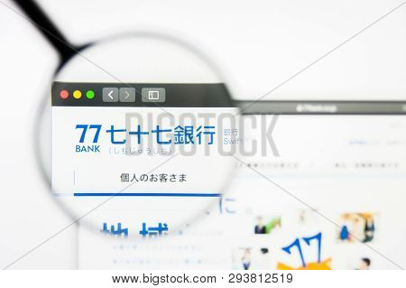 Los Angeles, California, Usa - 5 April 2019: Illustrative Editorial Of 77 Bank Website Homepage. 77 